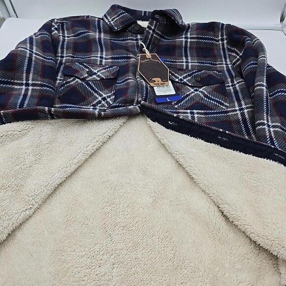 Freedom Foundry Men’s Super Plush Casual Outdoorsy Rugged Sherpa L Flannel NEW - Picture 12 of 13